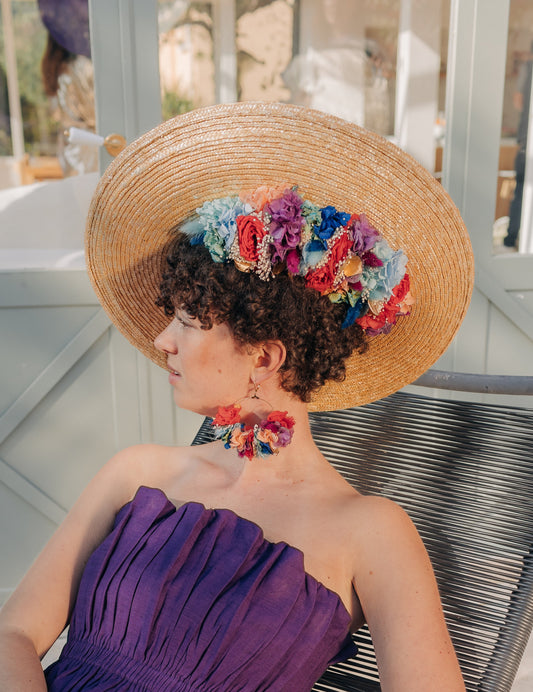 Capeline Cléopâtre - décor en-dessous