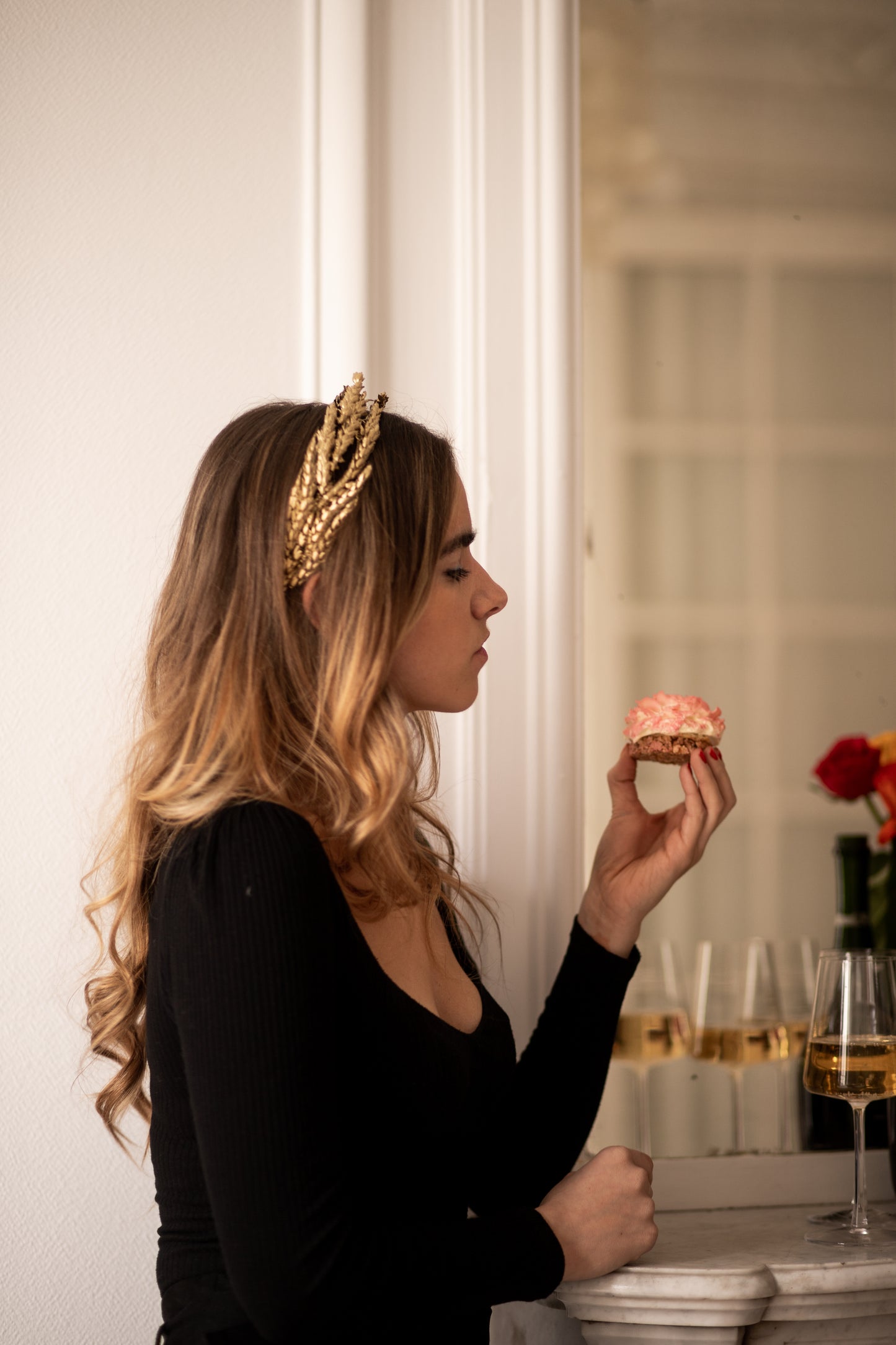 Diadème composé de blé dorés