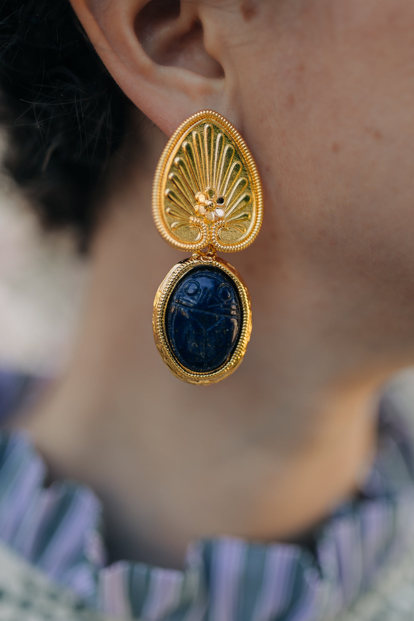Boucles d'oreilles Khépri