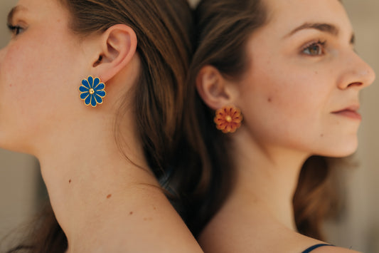 Boucles d'oreilles Rosette