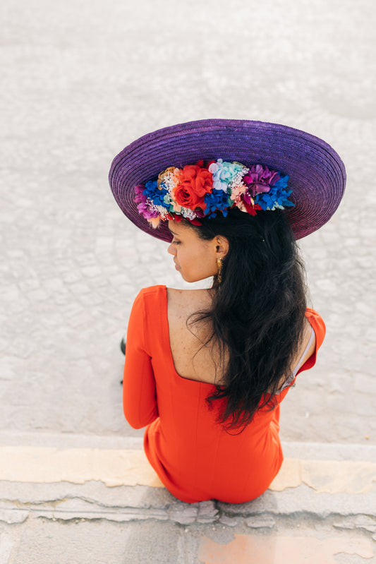 Capeline Cléopâtre - décor en-dessous