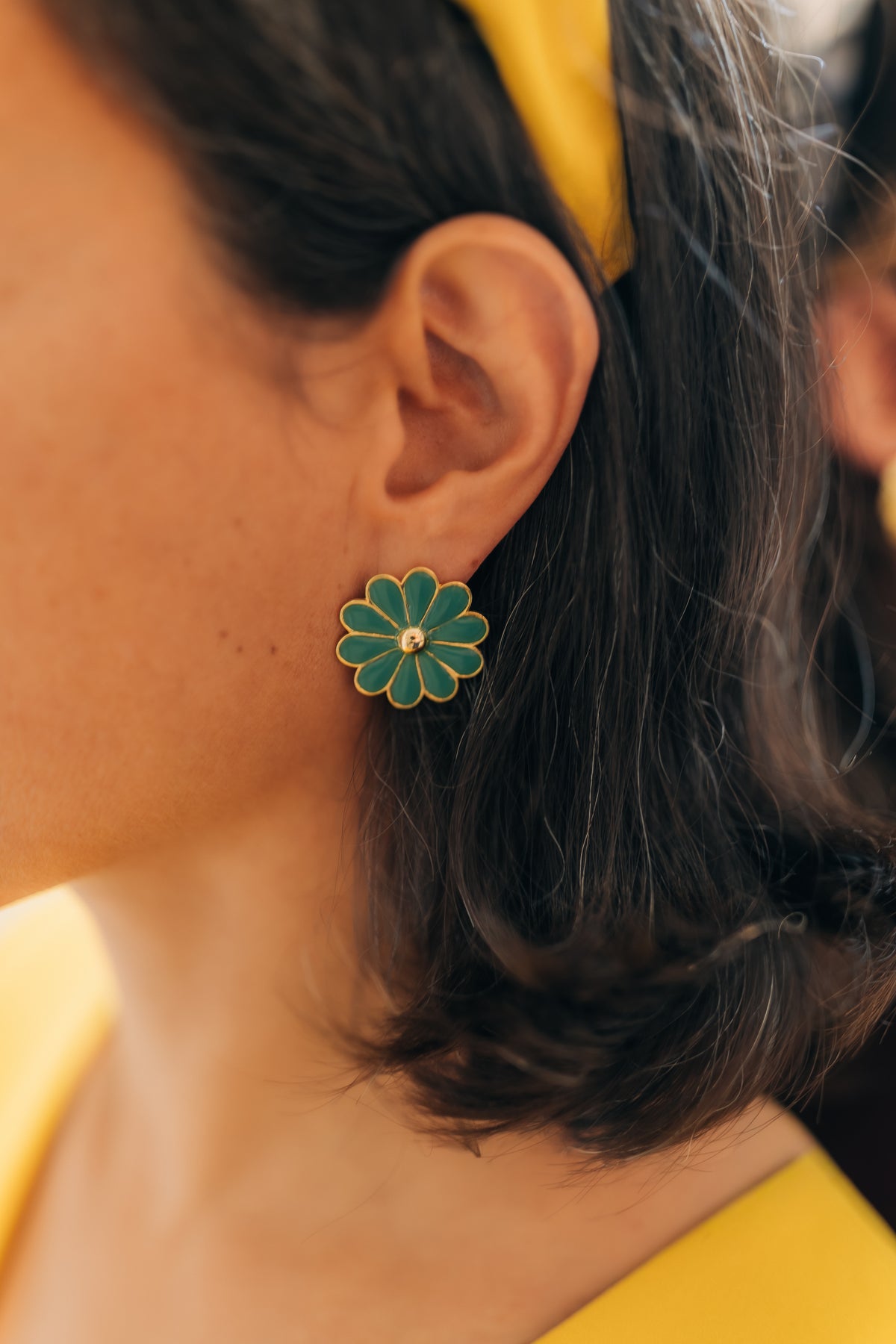 Boucles d'oreilles Rosette