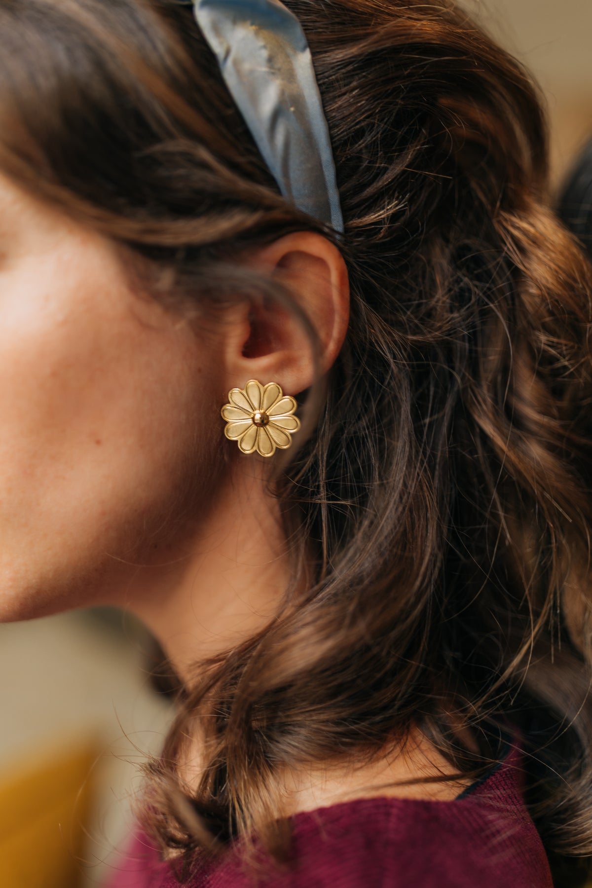 Boucles d'oreilles Rosette