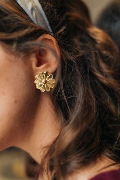 Boucles d'oreilles Rosette