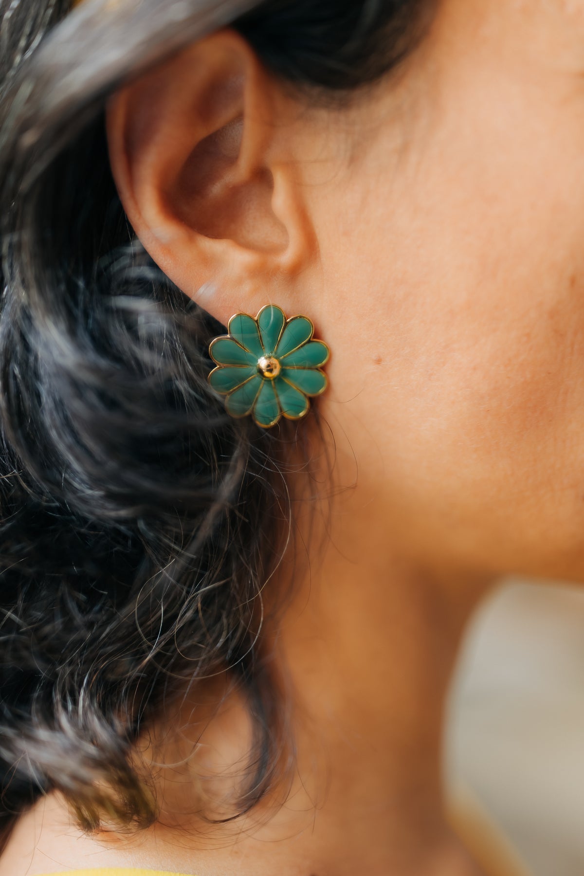 Boucles d'oreilles Rosette