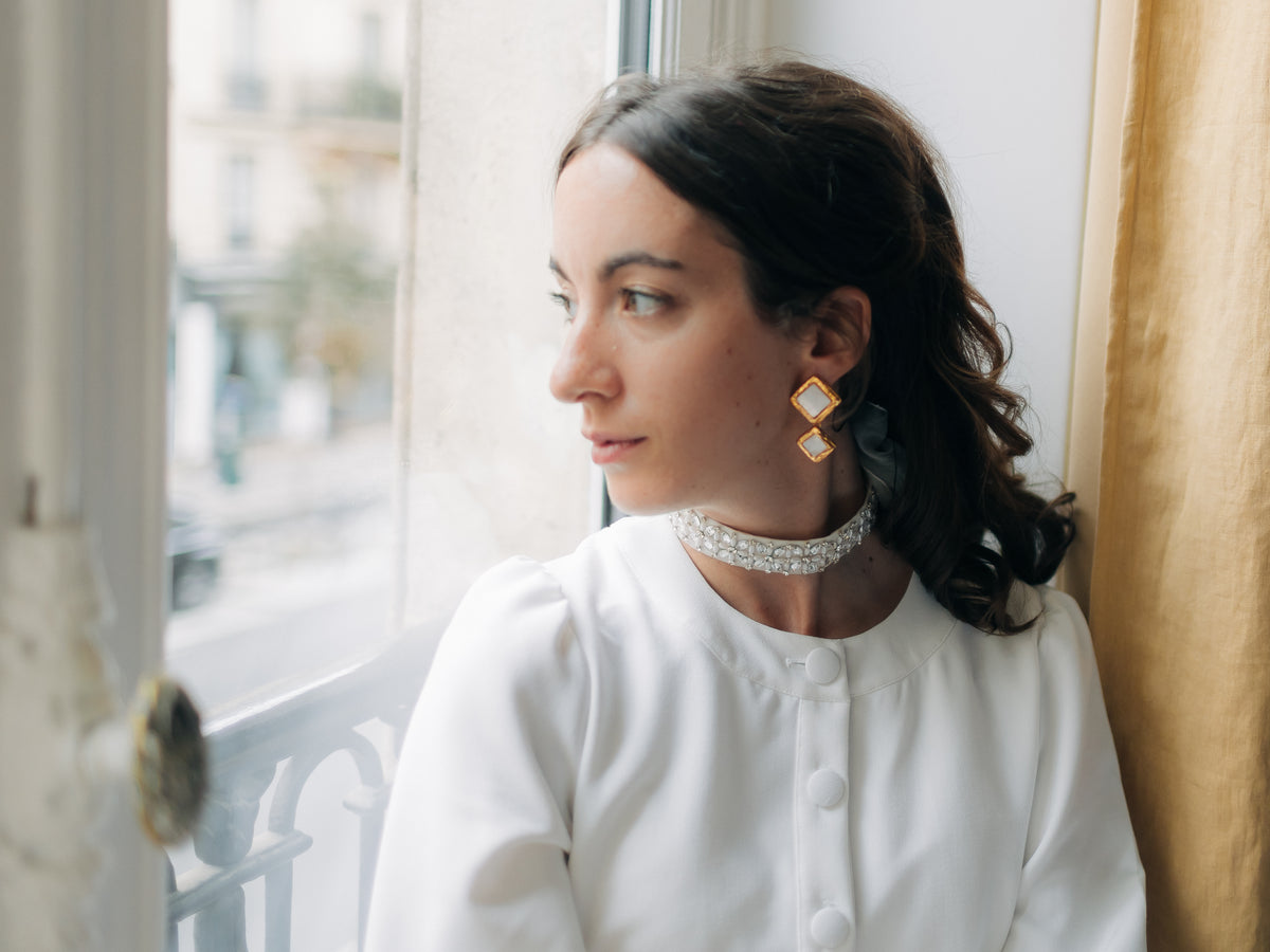 Choker Romy – Ras-de-cou & bandeau de mariée