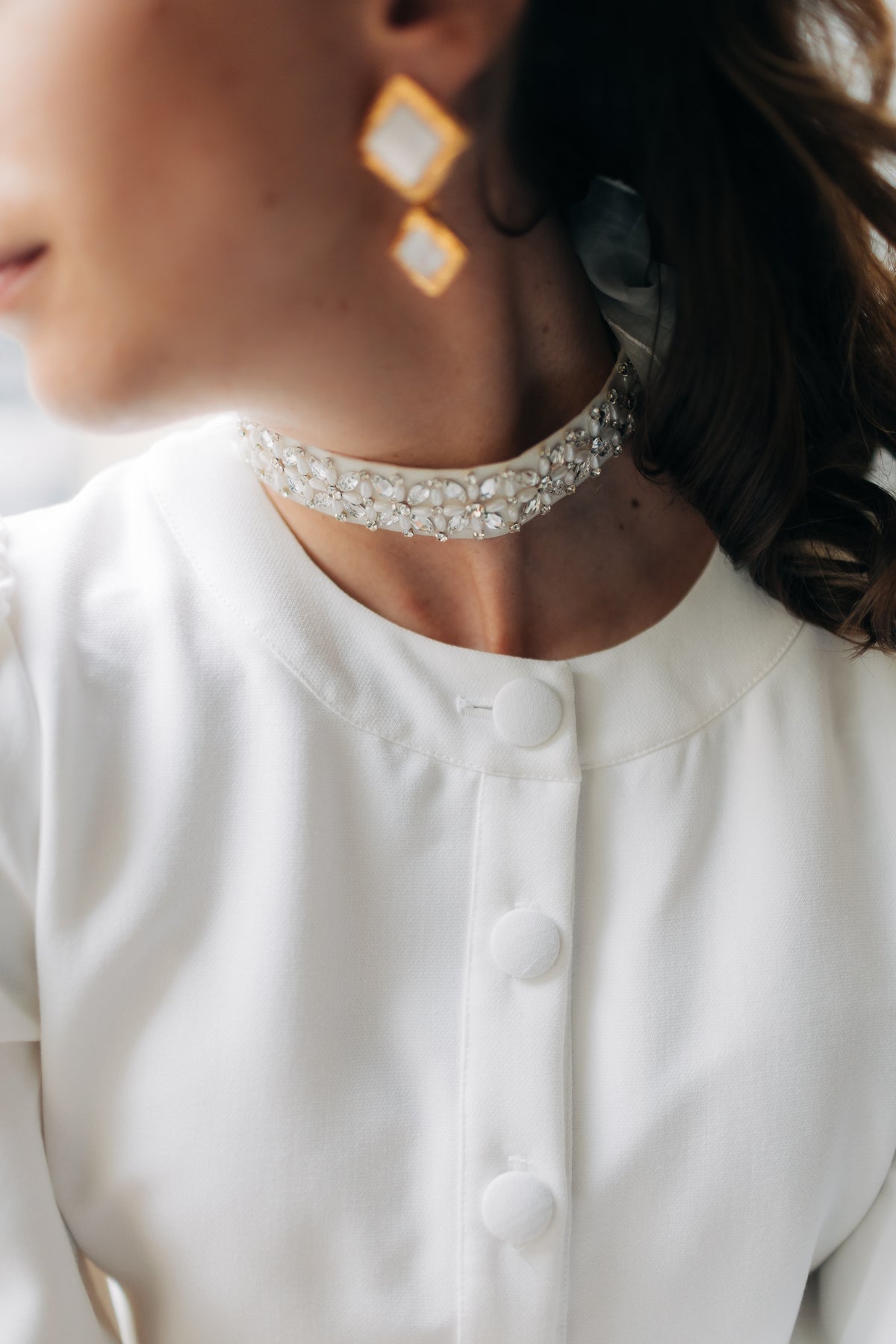 Choker Romy – Ras-de-cou & bandeau de mariée