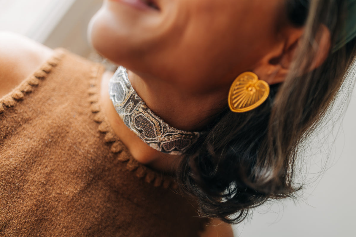 Choker Zazie – Ras-de-cou & bandeau de cheveux