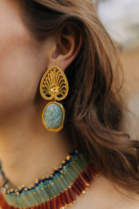 Boucles d'oreilles Khépri