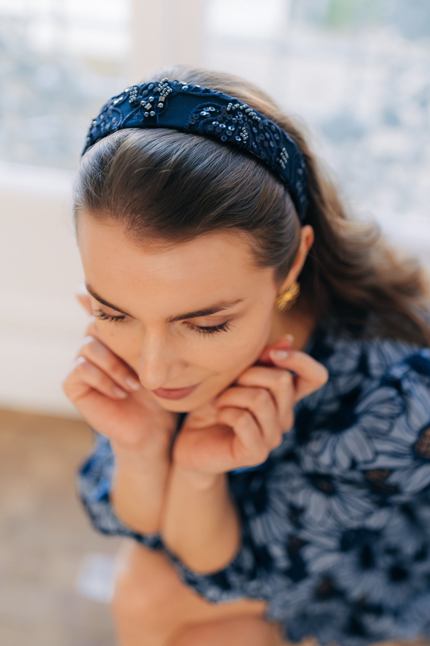 Serre-tête Nout - Dentelle brodée