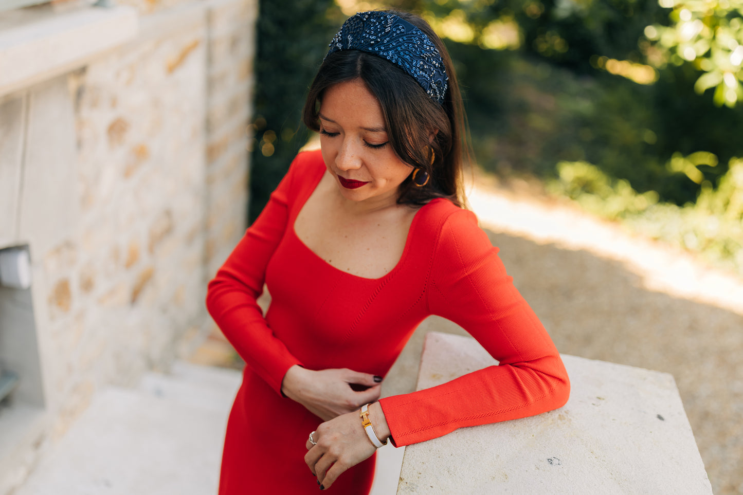 Serre-tête Nout - Dentelle brodée