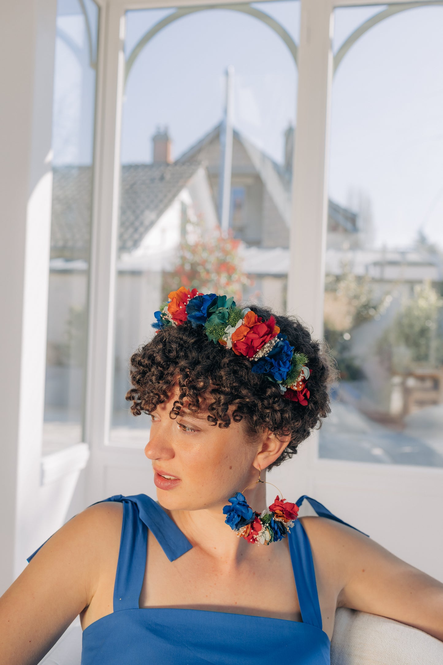 Serre-tête Toutankhamon - Fleurs