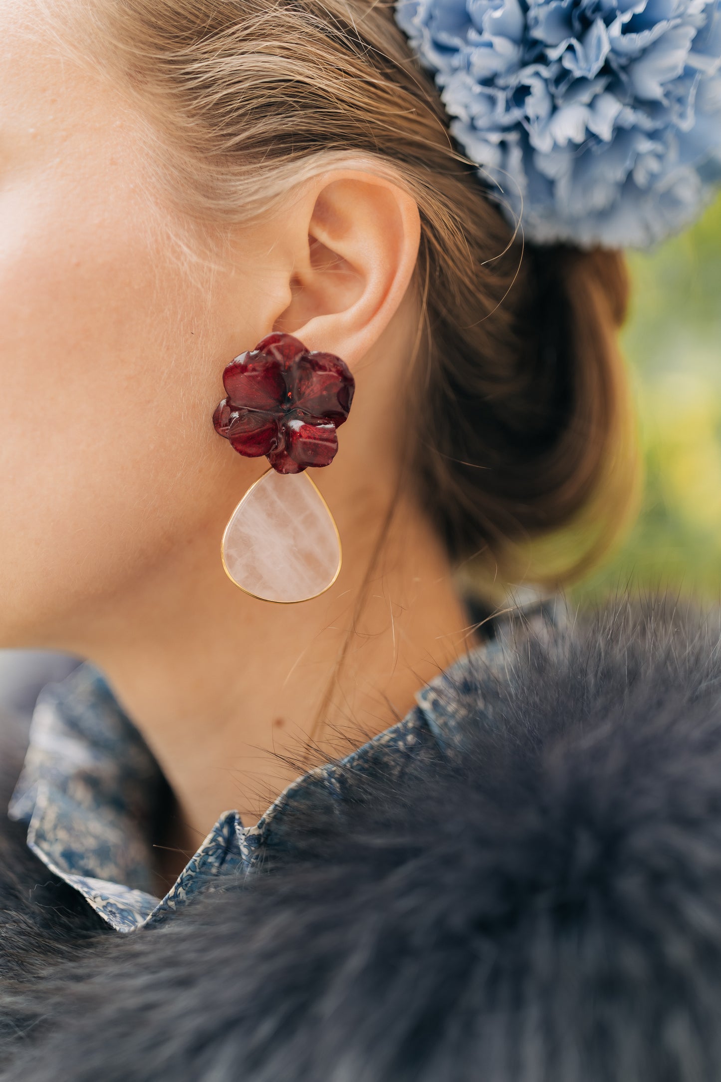 Boucles d'oreilles Émile Gallé