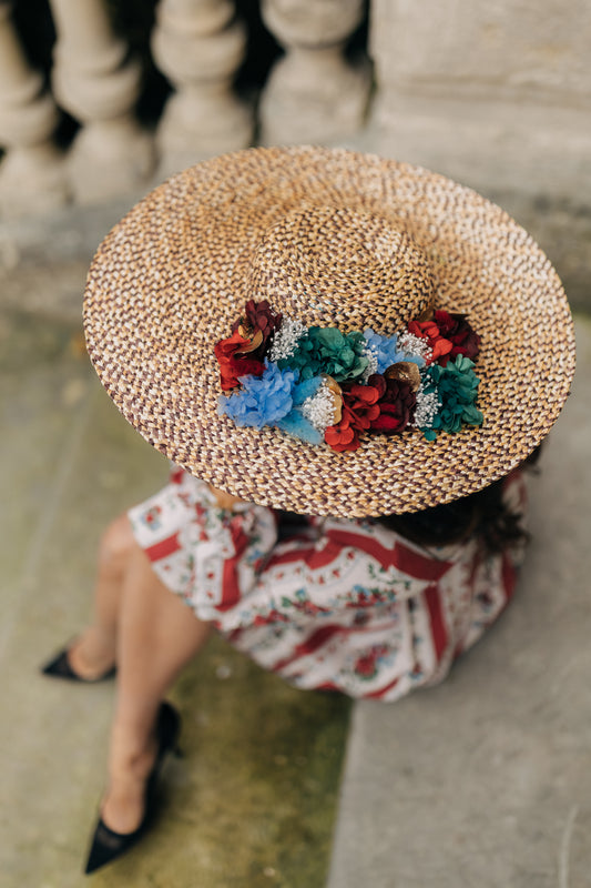 Capeline Sarah Bernhardt - décor au-dessus