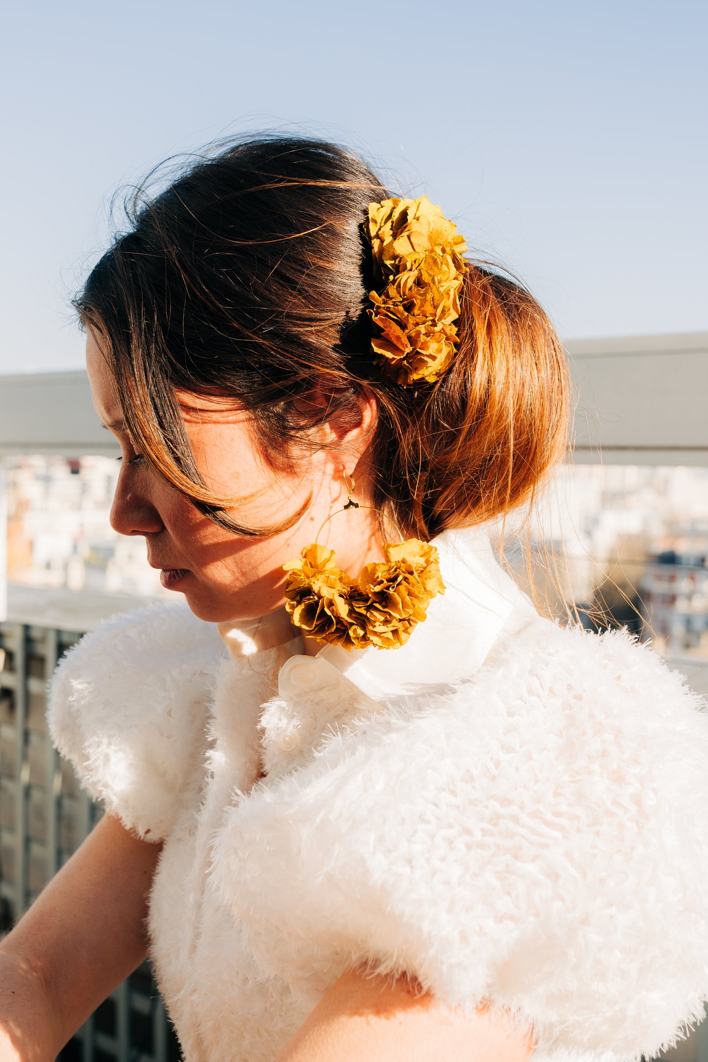 Cadix fleurs en tissu colorées pour tous les jours ou occasion