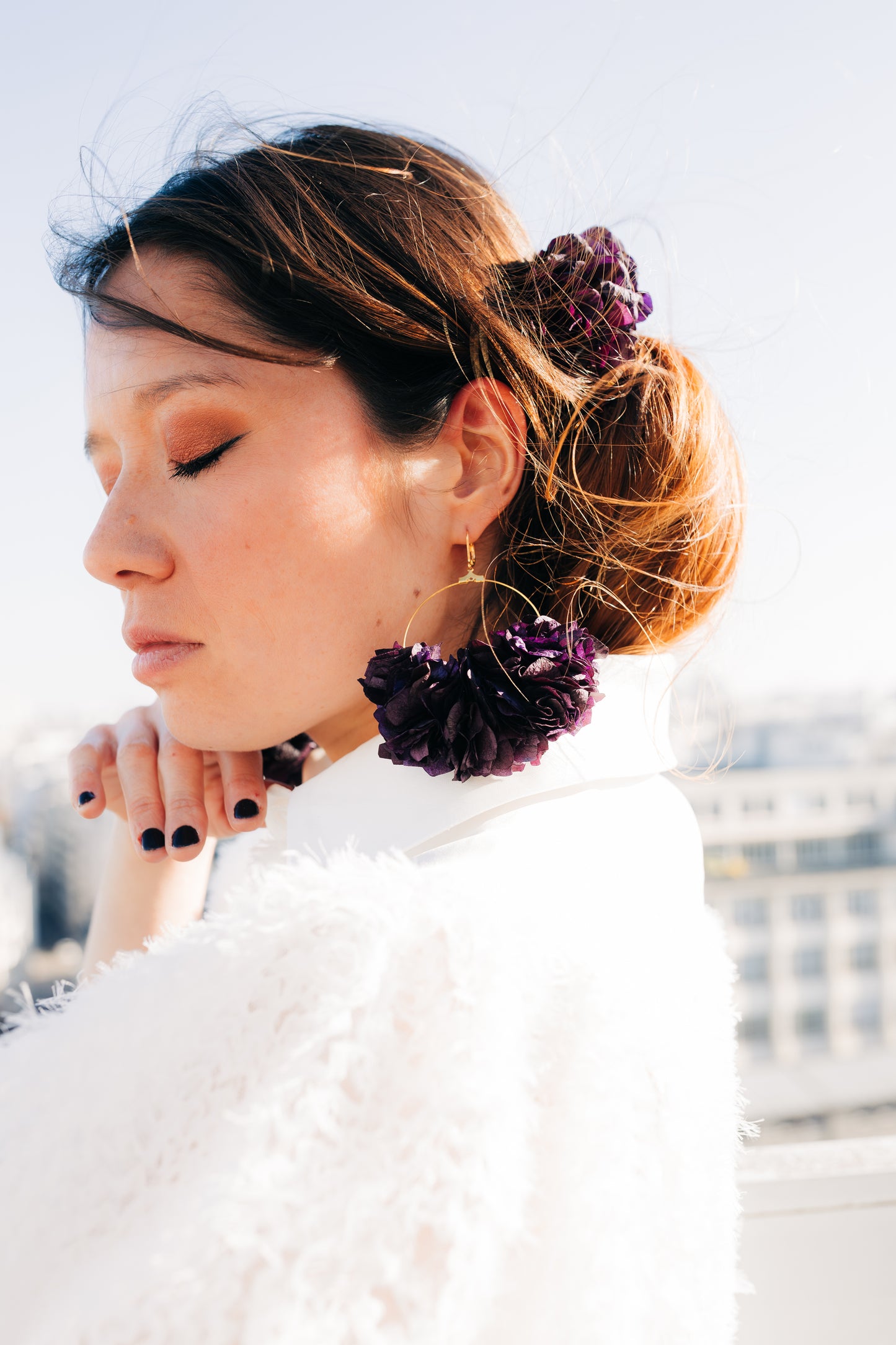Cadix fleurs en tissu colorées pour tous les jours ou occasion