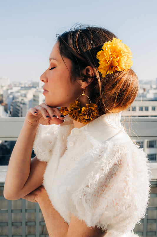 Cadix fleurs en tissu colorées pour tous les jours ou occasion