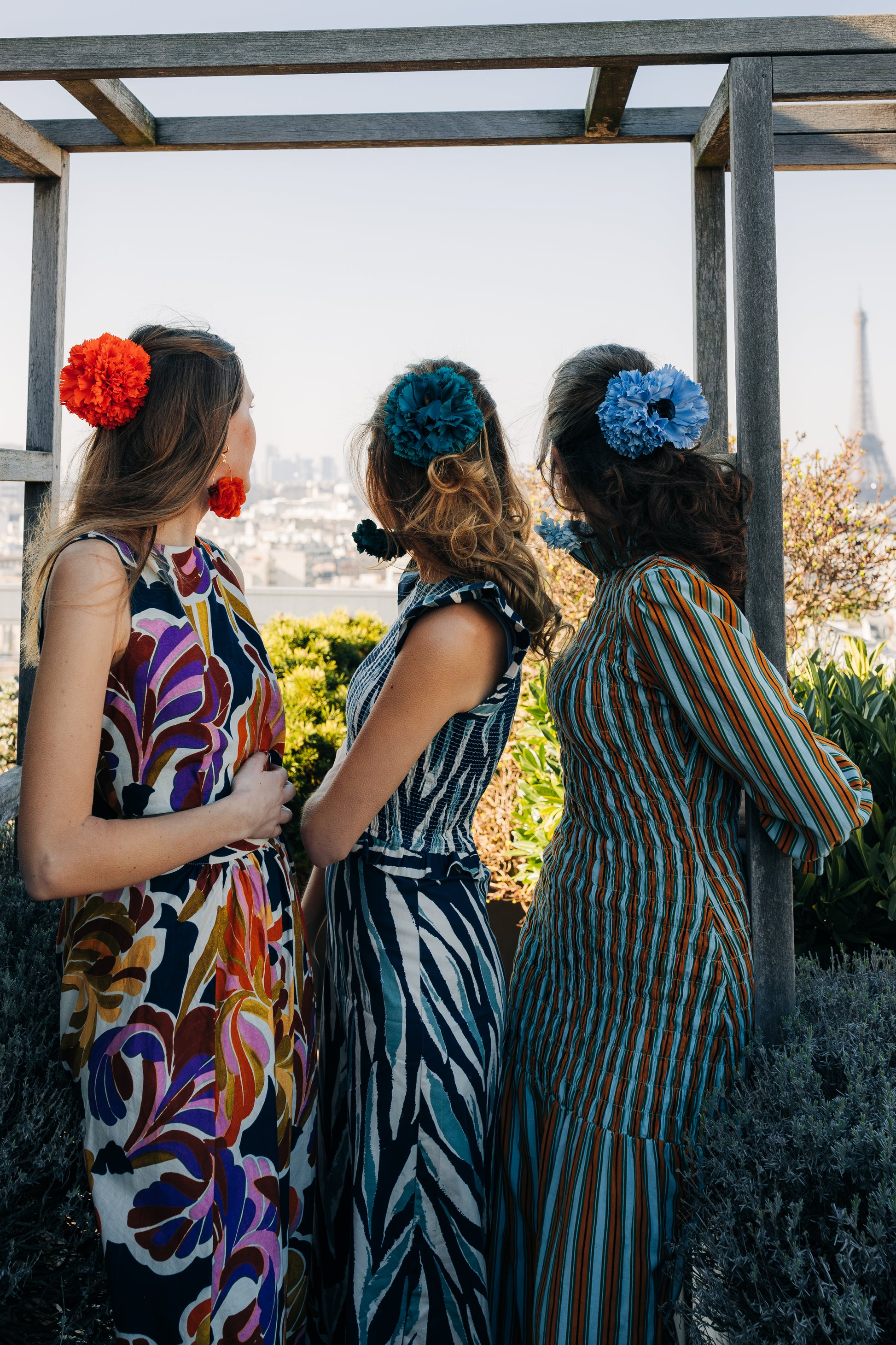 Cadix fleurs en tissu colorées pour tous les jours ou occasion